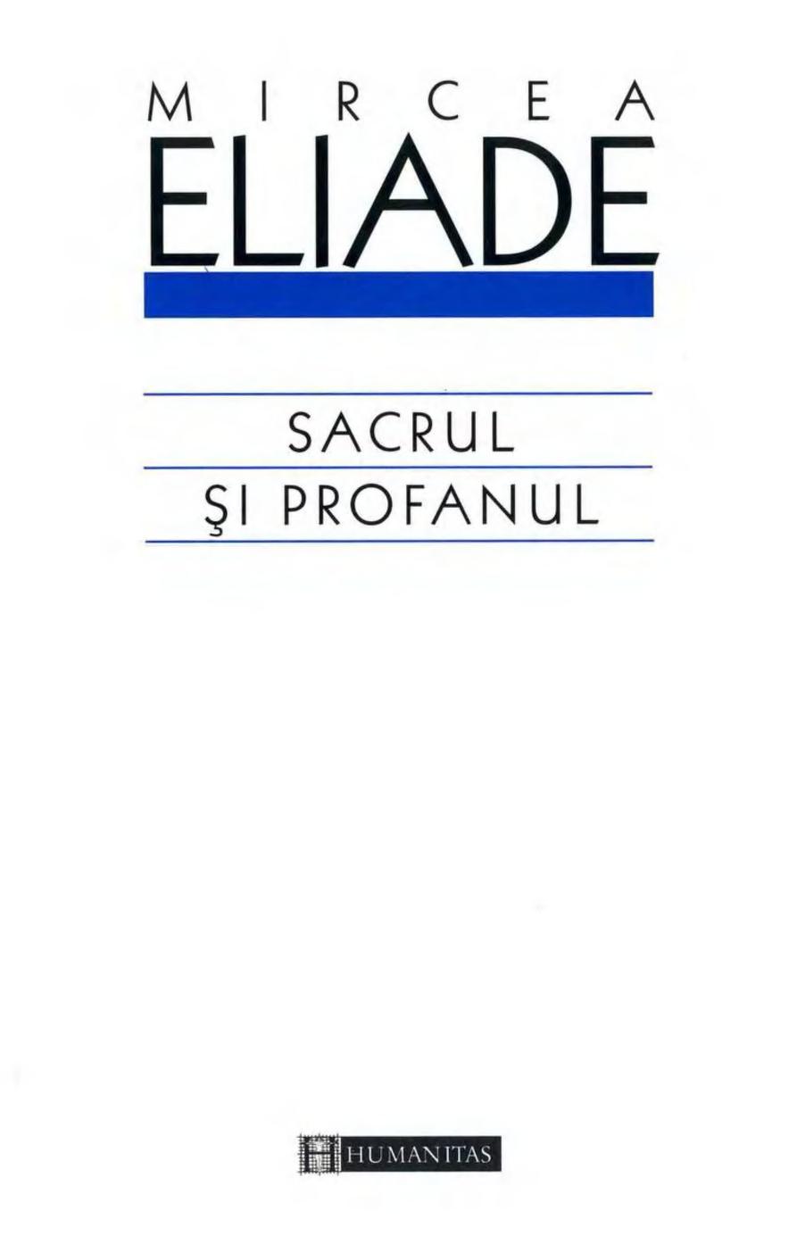 Sacrul ?i profanul